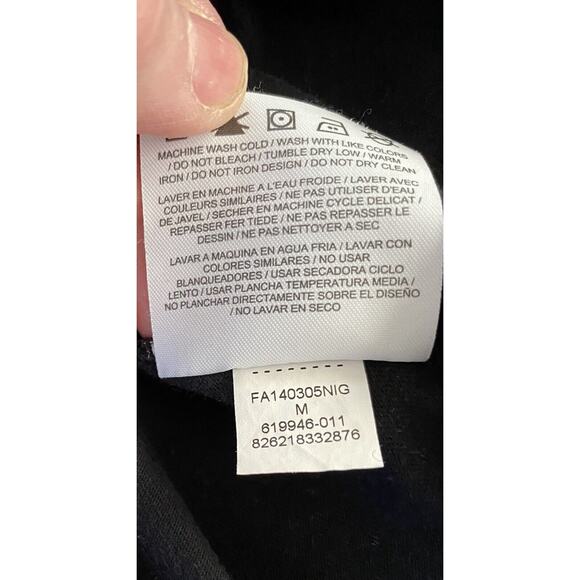 Air Jordan Shielded Jump Sz M Large Logo Hit Front Small Logo Back Black TShirt - Picture 6 of 8